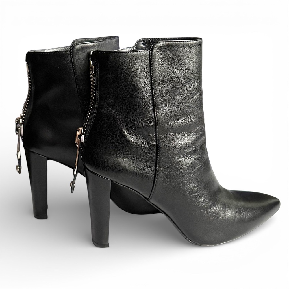 STUART WEITZMAN Mizzip ankle boots black leather size 9 - Picture 5 of 15
